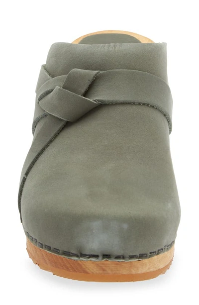 Shop Sanita Manuella Leather Clog In 043 Khaki