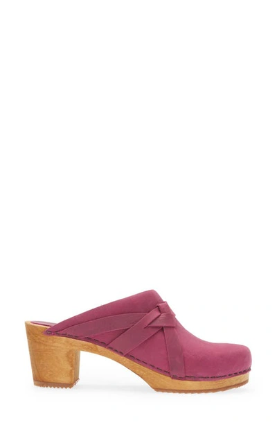 Sanita Manuella Leather Clog In 013 Pink