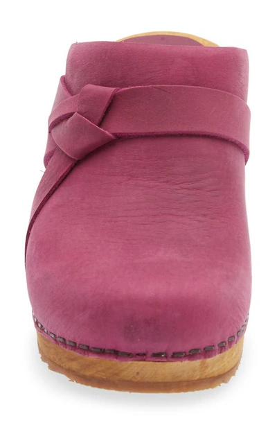 Sanita Manuella Leather Clog In 013 Pink