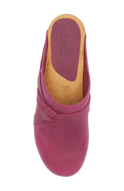 Sanita Manuella Leather Clog In 013 Pink