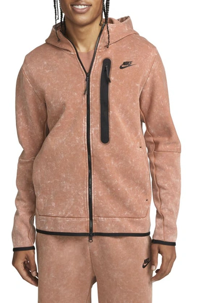 Nike Sportswear Tech Fleece Zip Hoodie In Mineral Clay/ Black | ModeSens