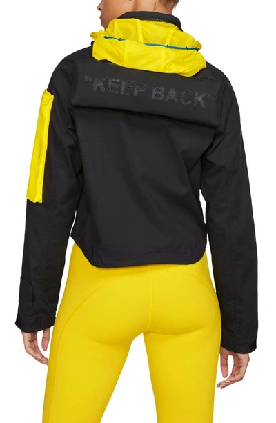 Shop Nike X Off-white Running Jacket In Black
