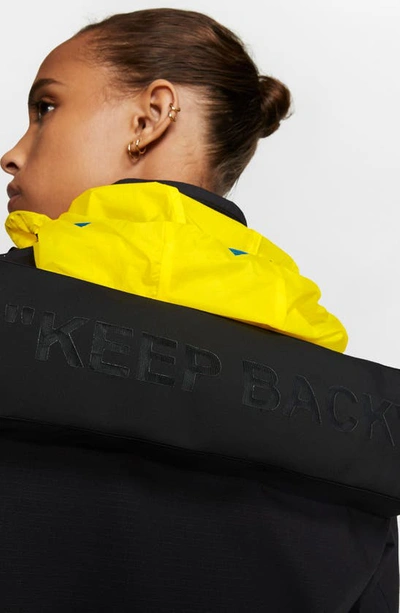 Shop Nike X Off-white Running Jacket In Black