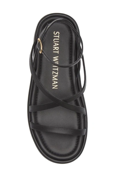 Shop Stuart Weitzman Summerlift Flatform Sandal In Black