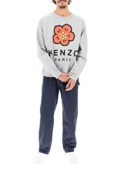 Shop Kenzo Boke Flower Sweatshirt In Grey