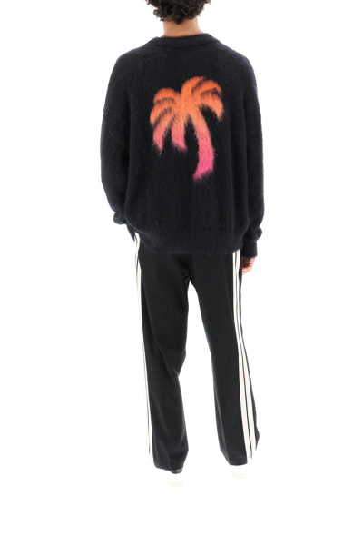 Shop Palm Angels The Palm Wool And Mohair Sweater In Black