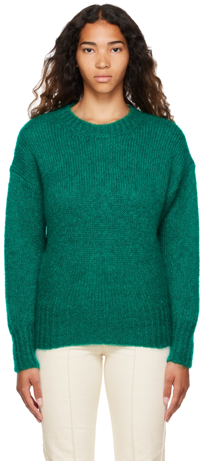 Shop Isabel Marant Green Estelle Sweater In 60ed Emerald