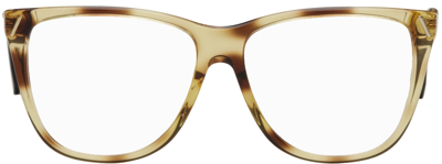 Shop Victoria Beckham Tortoiseshell Square Glasses In 222