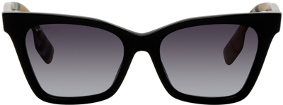Shop Burberry Black Oversized Sunglasses In 39428g