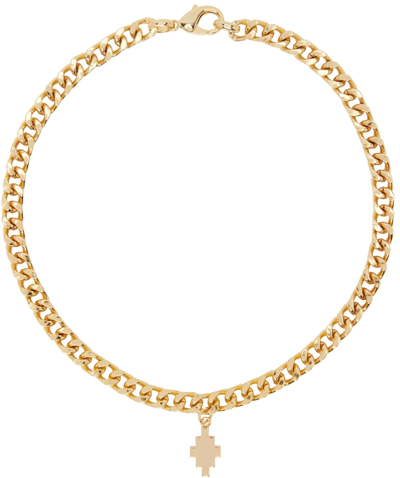 Shop Marcelo Burlon County Of Milan Gold Cross Necklace In Gold No Color