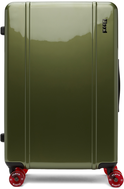 Shop Floyd Green Check-in Suitcase In Vegas Green