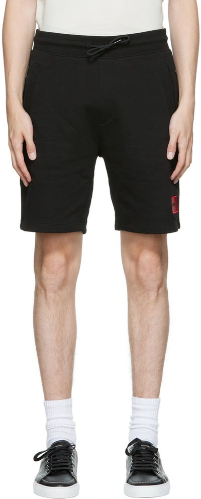Shop Hugo Black Diz Shorts In 1 Black