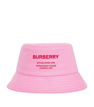 Shop Burberry Horseferry Bucket Hat In Pink