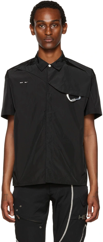 Shop Heliot Emil Black Carabiner Shirt