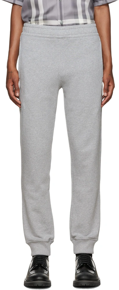 Shop Burberry Gray Stephan Lounge Pants In Grey Melange