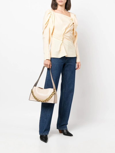 Manu Atelier Kesme Leather Shoulder Bag In Neutrals