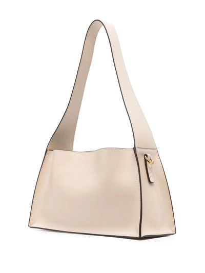 Manu Atelier Kesme Leather Shoulder Bag In Neutrals