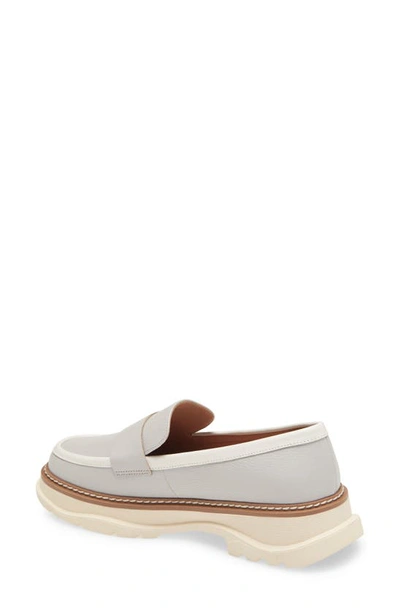 Linea Paolo Minka Loafer In Light Grey Leather