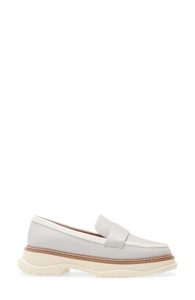 Linea Paolo Minka Loafer In Light Grey Leather