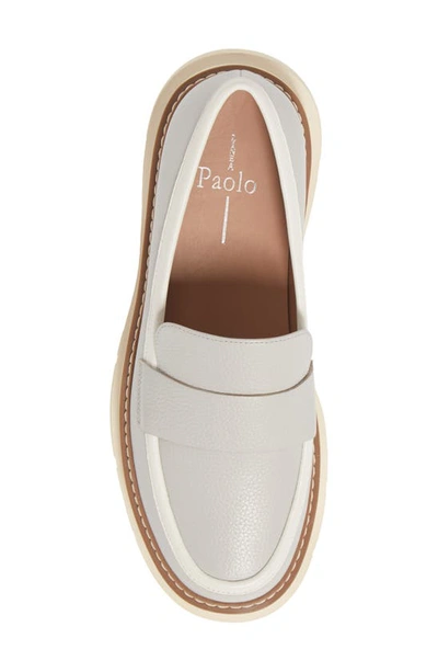 Linea Paolo Minka Loafer In Light Grey Leather