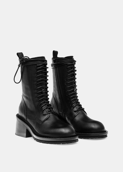 Shop Ann Demeulemeester Black Santiago Ankle Boots