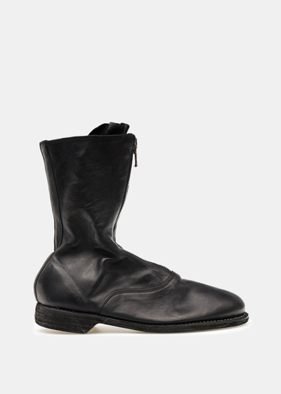 Shop Guidi Black 310 Front Zip Army Boots