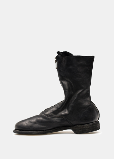 Shop Guidi Black 310 Front Zip Army Boots