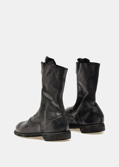 Shop Guidi Black 310 Front Zip Army Boots