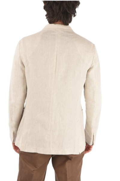 Shop Ermenegildo Zegna Men's Beige Other Materials Blazer