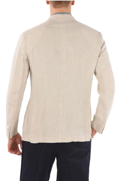 Shop Ermenegildo Zegna Men's Beige Other Materials Blazer