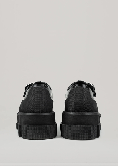 Shop Both Black Gao Platform Mary-jane Sandals