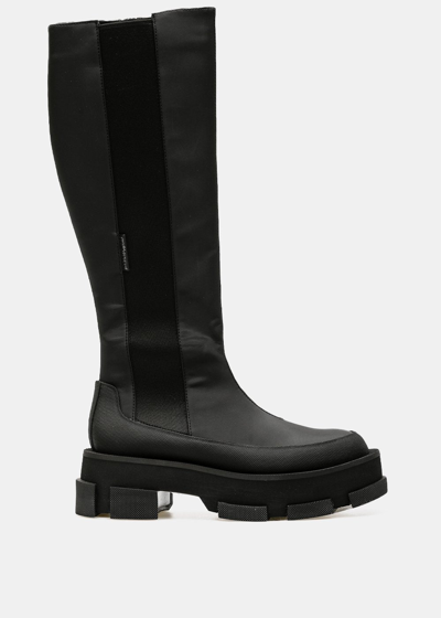 Shop Both Black Gao Platform Knee Boots