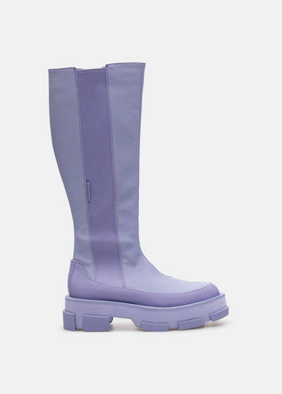 Shop Both Violiet Gao Platform Knee Boots In Violet