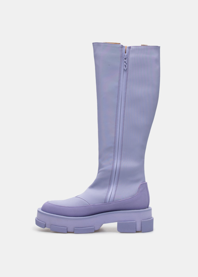 Shop Both Violiet Gao Platform Knee Boots In Violet