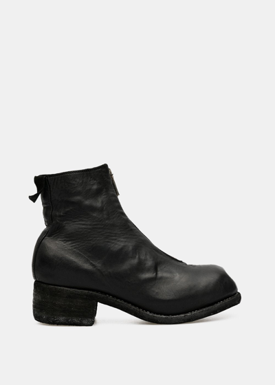 Shop Guidi Black Pl1 Front Zip Boots