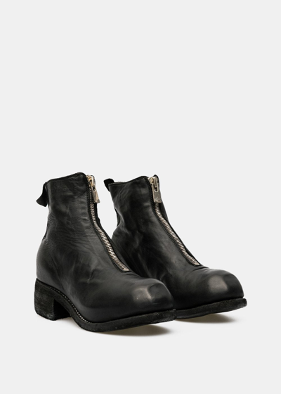Shop Guidi Black Pl1 Front Zip Boots
