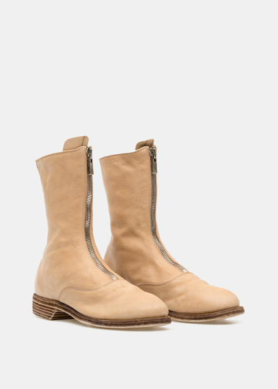 Shop Guidi Brown 310 Front Zip Army Boots