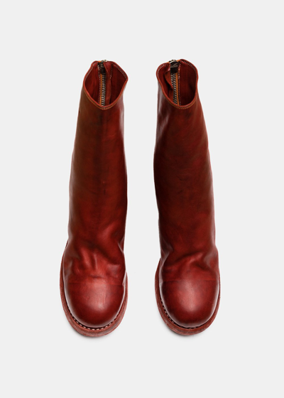 Shop Guidi Red 788z Back Zip Boots