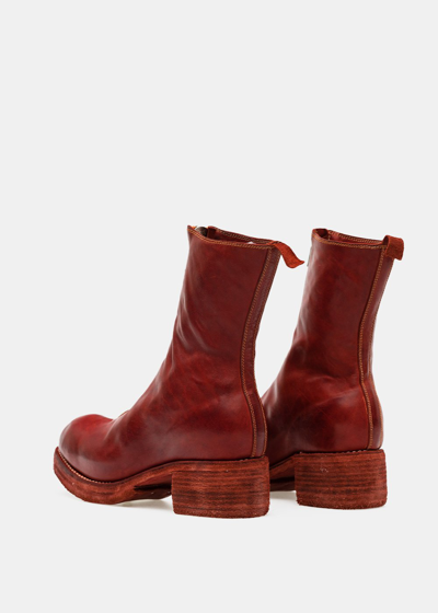 Shop Guidi Red Pl2wz Front Zip Boots