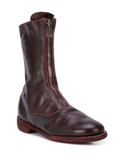 Shop Guidi Women 310 Soft Horse Leather Boots In Cv23t Burgundy