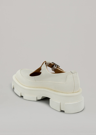 Shop Both White Gao Platform Mary-jane Sandals