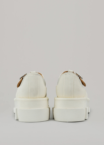 Shop Both White Gao Platform Mary-jane Sandals