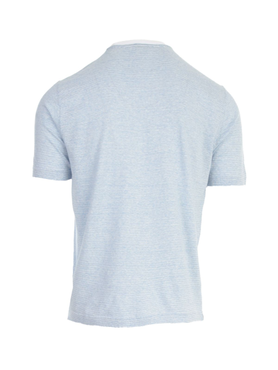 Shop Zanone Men's Blue Other Materials T-shirt