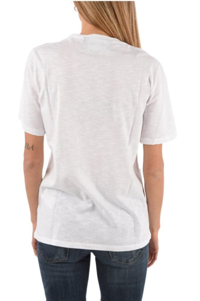Shop Neil Barrett Women's White Other Materials T-shirt