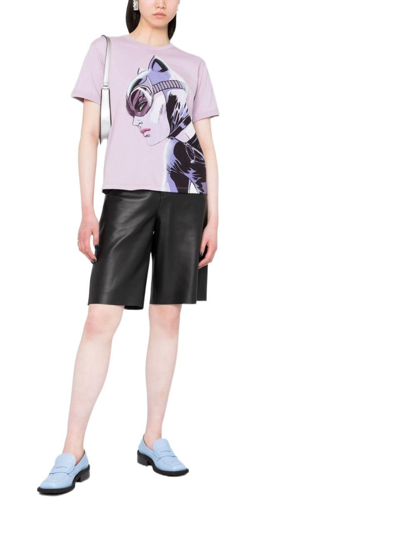 Shop Lanvin Women's Purple Other Materials T-shirt