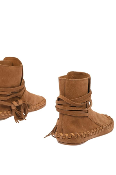 Shop Celine Céline Women's Brown Other Materials Ankle Boots