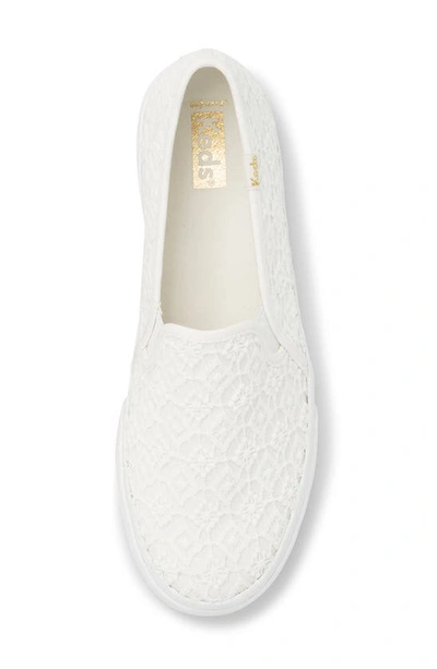 Shop Keds Double Decker Crochet Slip-on Sneaker In White