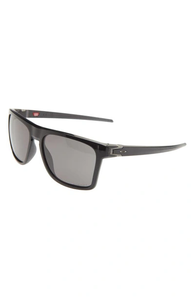 Oakley 57mm Polarized Rectangular Sunglasses In Black Grey