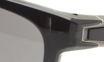 Oakley 57mm Polarized Rectangular Sunglasses In Black Grey