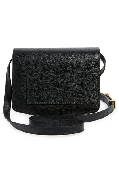 Shop Alaïa Small Le Papa Leather Crossbody Bag In 999 - Noir